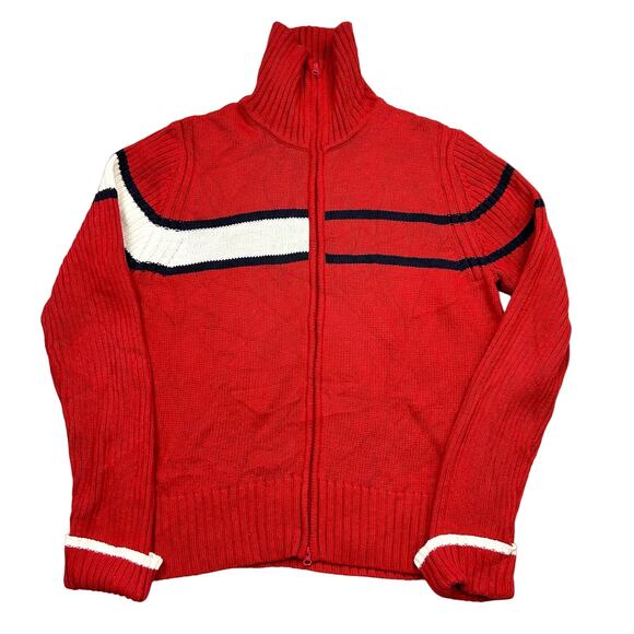 Vintage Tommy Hilfiger knit zip up sweater size XL - Picture 1 of 7